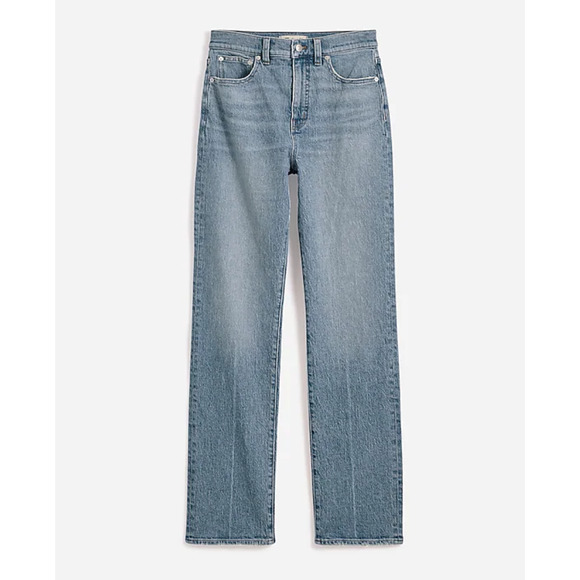 NEW Madewell The Petite 90s Straight Jean Rondell Wash Crease Relaxed US 23 P - Picture 6 of 16